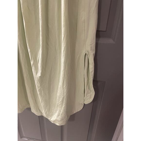 Lululemon Pima Cotton Open Back Midi Dress Size 8 Green - Picture 5 of 7